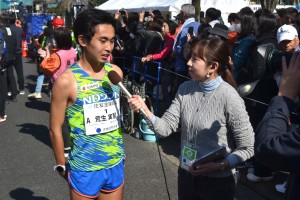 ゴール後の荒生